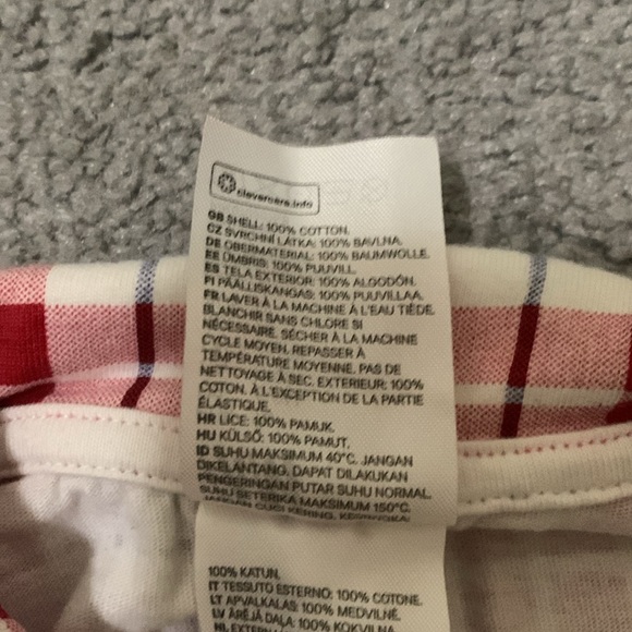 Plaid onesie! Good used condition. - Picture 3 of 5